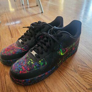 Men's splatter paint AF1